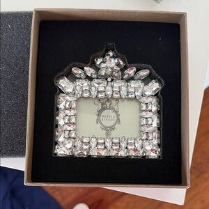 Olivia Riegel Silver crystal frame in box